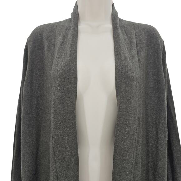 Pink Clover Womans size M Open front Olive Green Cardigan Sweater 2 Pocket NEW - Picture 2 of 8